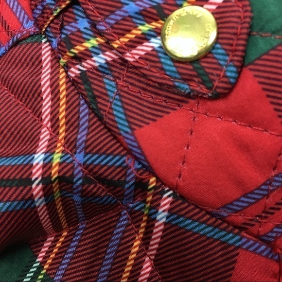 CROWN & IVY Plaid Vest Puffy Quilted Tartan Full Zip Holiday Petite Size Small - Picture 13 of 14